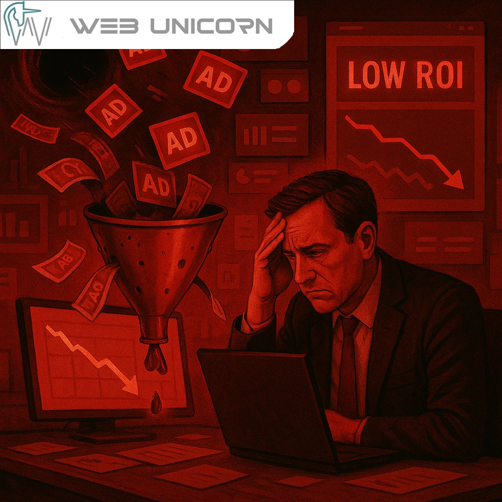 اتلاف هزینه تبلیغات و افت نرخ تبدیل وب یونیکورن قزوین