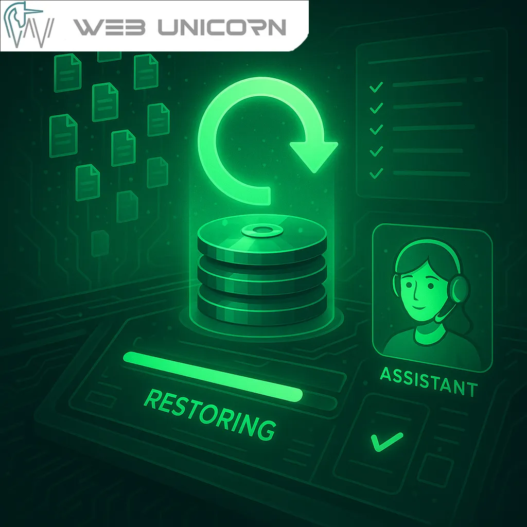 بک اپ گیری کامل از سایت وردپرس وب یونیکورن قزوین