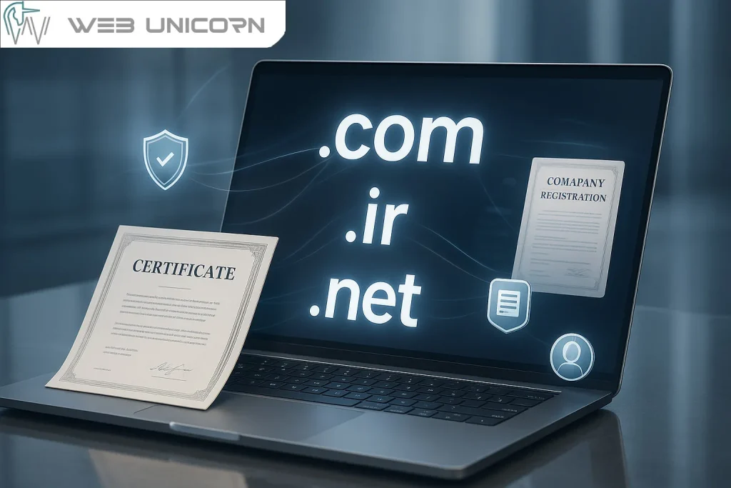 اهمیت ثبت دامنه بعد از ثبت شرکت و ثبت برند چیست | طراحی و پشتیبانی سایت وب یونیکورن