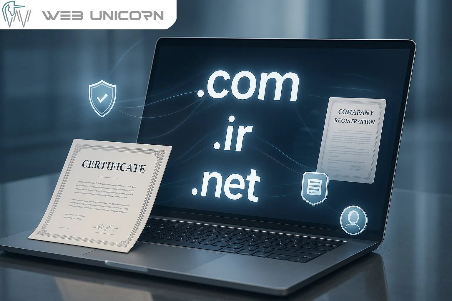 اهمیت ثبت دامنه بعد از ثبت شرکت و ثبت برند چیست | طراحی و پشتیبانی سایت وب یونیکورن